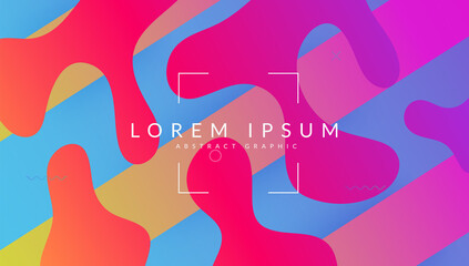 Gradient Shape. Spectrum Template. Tech Landing Page. Wavy Minimal Banner. Mobile Page. Modern Website. Violet Bright Poster. Neon Background. Violet Gradient Shape