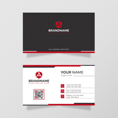 Clean advertising design company business card.
