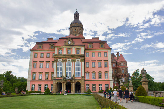 ancient 13th century castle Ksiach (F&uuml;rstenstein) in Walbrzych, Poland