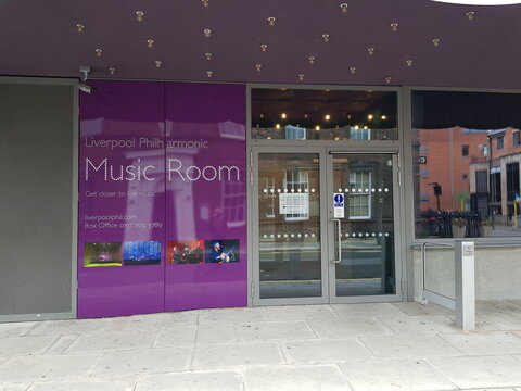 Music Room, Liverpool, Merseyside 09/16/2019 The Entrance To Liverpool Philharmonic Halls Music Room Venue. 