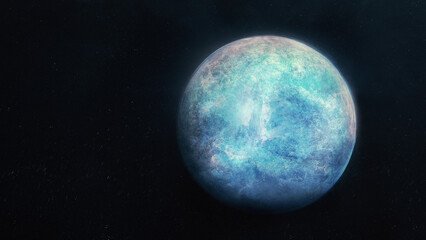 Blue planet in space. 