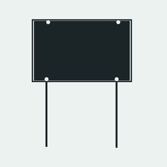 Obraz premium Road sign vector icon illustration sign