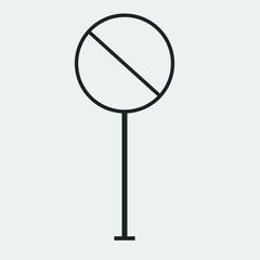 Road sign vector icon illustration sign