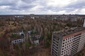 Prypeć opuszczone miasto w pobliżu elektrowni w czarnobylu
