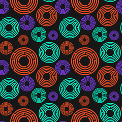 Escape Room colorful background vector. Quest Room seamless pattern.  © Tina