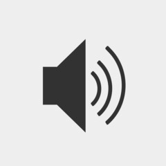 Sound volume vector icon illustration sign