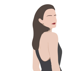 silhouette of a woman