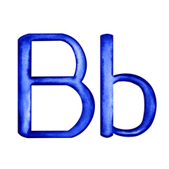 Letter B Capital and lower case
