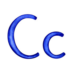 Letter C Capital and lower case