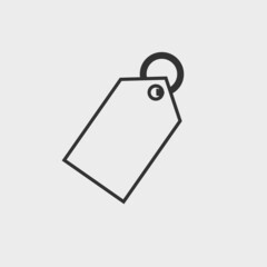 Tag vector icon illustration sign