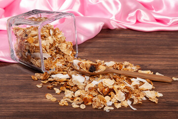Healthy Food - Food For Breakfast; Tasty And Nutritious Organic Granola