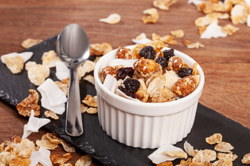 Healthy Food - Food For Breakfast; Tasty And Nutritious Organic Granola