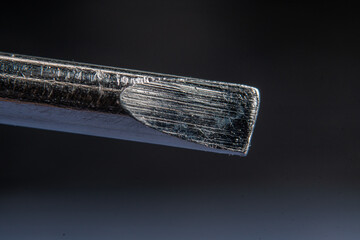 Iron screwdriver, macro