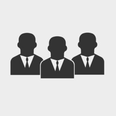 Businesspeople vector icon illustration sign