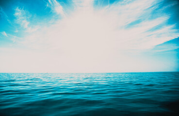 Obraz premium perfect sky and water of ocean