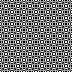 Black and white seamless pattern texture. Greyscale ornamental graphic design. Mosaic ornaments. Pattern template. Vector illustration. EPS10.