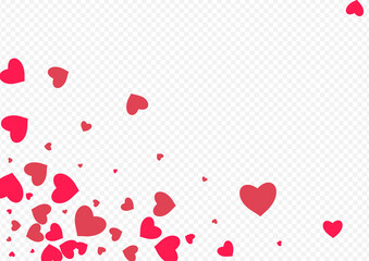 Pink Heart Vector Transparent Backgound. 3d