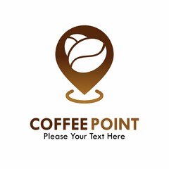 Coffee point logo template illustration