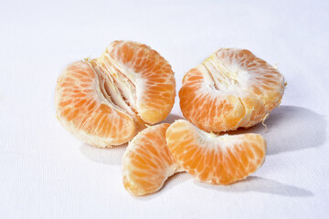 tangerine tasty natural citrus food isolated on white background