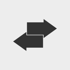 Substitution vector icon illustration sign