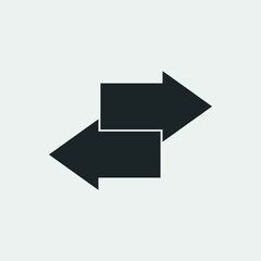 Substitution vector icon illustration sign