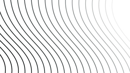 stripe pattern white line background. Thin line wavy abstract vector background. Curve wave seamless pattern. Abstract texture line pattern background. Vector digital art banner