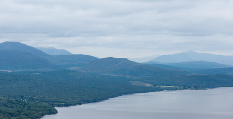 Glen Lyon and the Grampian Mountains over Loch Rannoch
