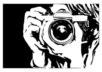 photographer with camera