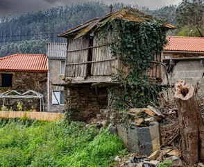 Hórreo abandonado en Galicia
