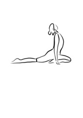 yoga pose silhouette