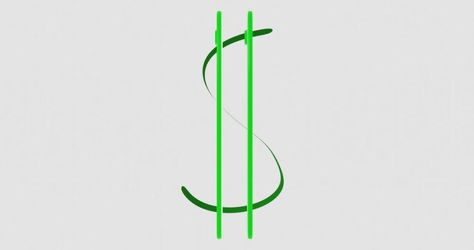 3d render with green dolar sign from mobile phones