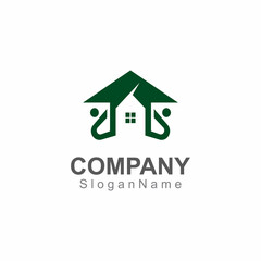 Home and people Logo design inspiration image Template Design Vector