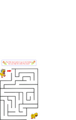 This worksheet is about solving the maze.