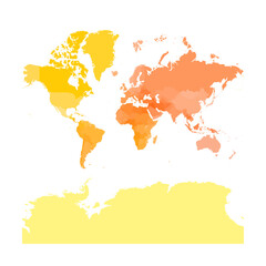 Fototapeta na wymiar Colorful political map of World.