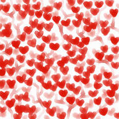 Aquarell Herzen/Watercolor hearts