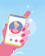 hand holding smartphone