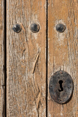 old wooden door