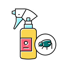 flea spray color icon vector illustration