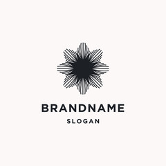 Fototapeta premium Flower logo icon flat design template 