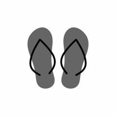Flip flop icon design template illustration vector
