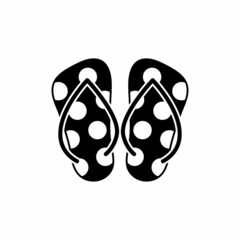 Flip flop icon design template illustration vector