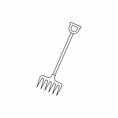Rake icon design template illustration vector