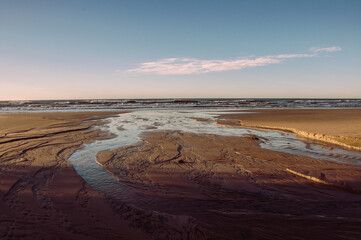 dawn on the beach in Arroio do Sal , Brazil