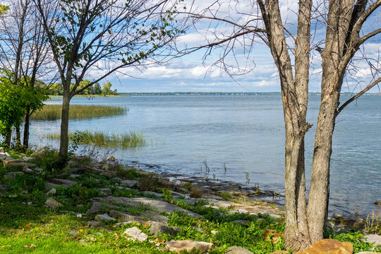 River view from the shore in Eastern Canada