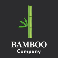 Letter i bamboo logo template illustration. Suitable for your business.