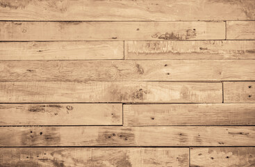 Brown Wood texture background. Wooden planks old of table top view and board decoration.