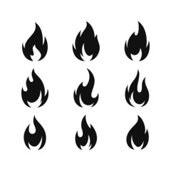 fire, flame  icon vector design