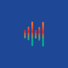 Sound waves vector illustration design template