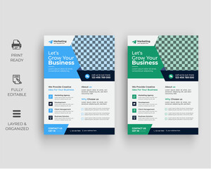 Creative business flyer corporate template design