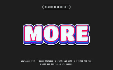 More Editable Vector Text Effect.